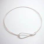 Silverplate Choker with Twist for Pendant